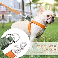 Vista 13 de No Pull Dog Harness and Leash Set, Step in Dog Halter Harness with Poop Bag Holder, Adjustable Lightweight Cotton Straps Suitable for Small Medium