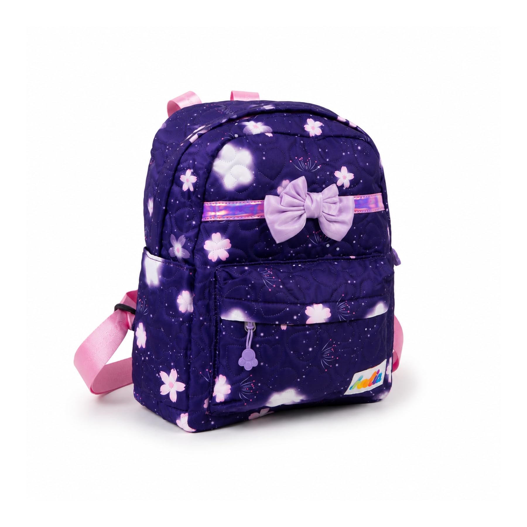 Bag for Pre-Schoolers, Waterproof Mini Backpack for Kids, Stylish Ribbon Backpack for Kids, Lightweight Small Size Bag for Play School Kid's, Picnic Bag, Travel Bag, (Pack of 1, Deep Purple)-image-13