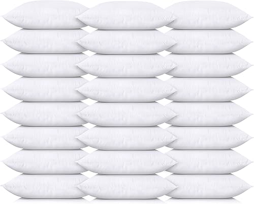 Miniatura 8 de Utopia Bedding - Relleno de almohadas decorativas (juego de 24, color blanco), almohadas de 16 x 16 pulgadas para sofá, cama y sofá de relleno