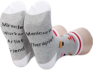 PXTIDY Manicurist Gift Nail Tech Gift Nail Artist Gift Socks Beautician Gift Nail Cosmetology Gift