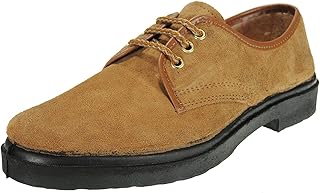 VALLERA Zapato Cordones en Piel Serraje para Labores Agrícolas Campo y Granja para Hombre. Piso Caucho Grueso y de Gran Resistencia. Fabricado en España