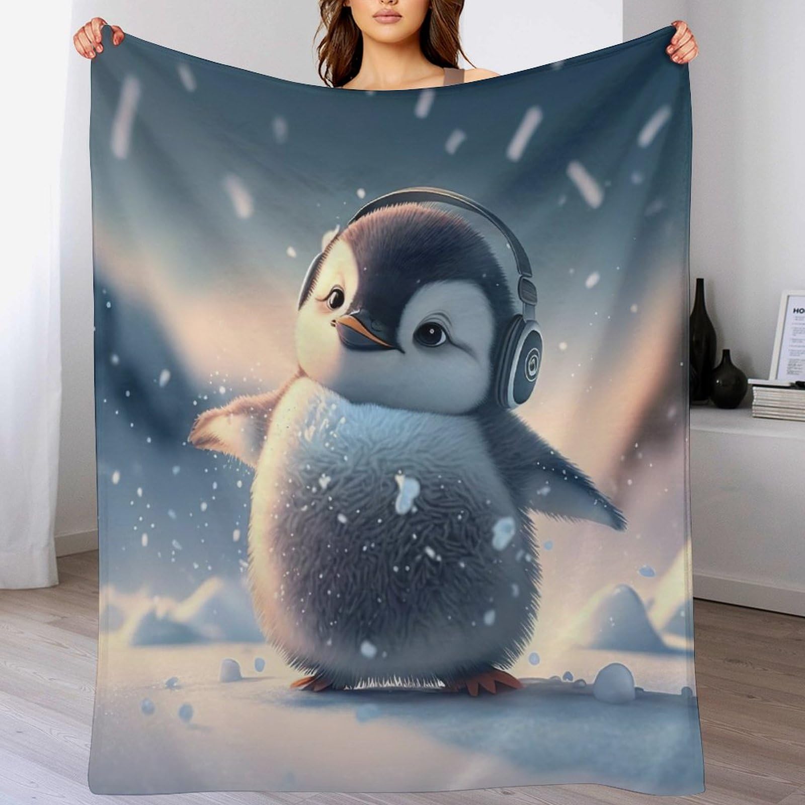 Plaid manchot douillet pour soirées cocooning sur le canapé et nuits d'hiver