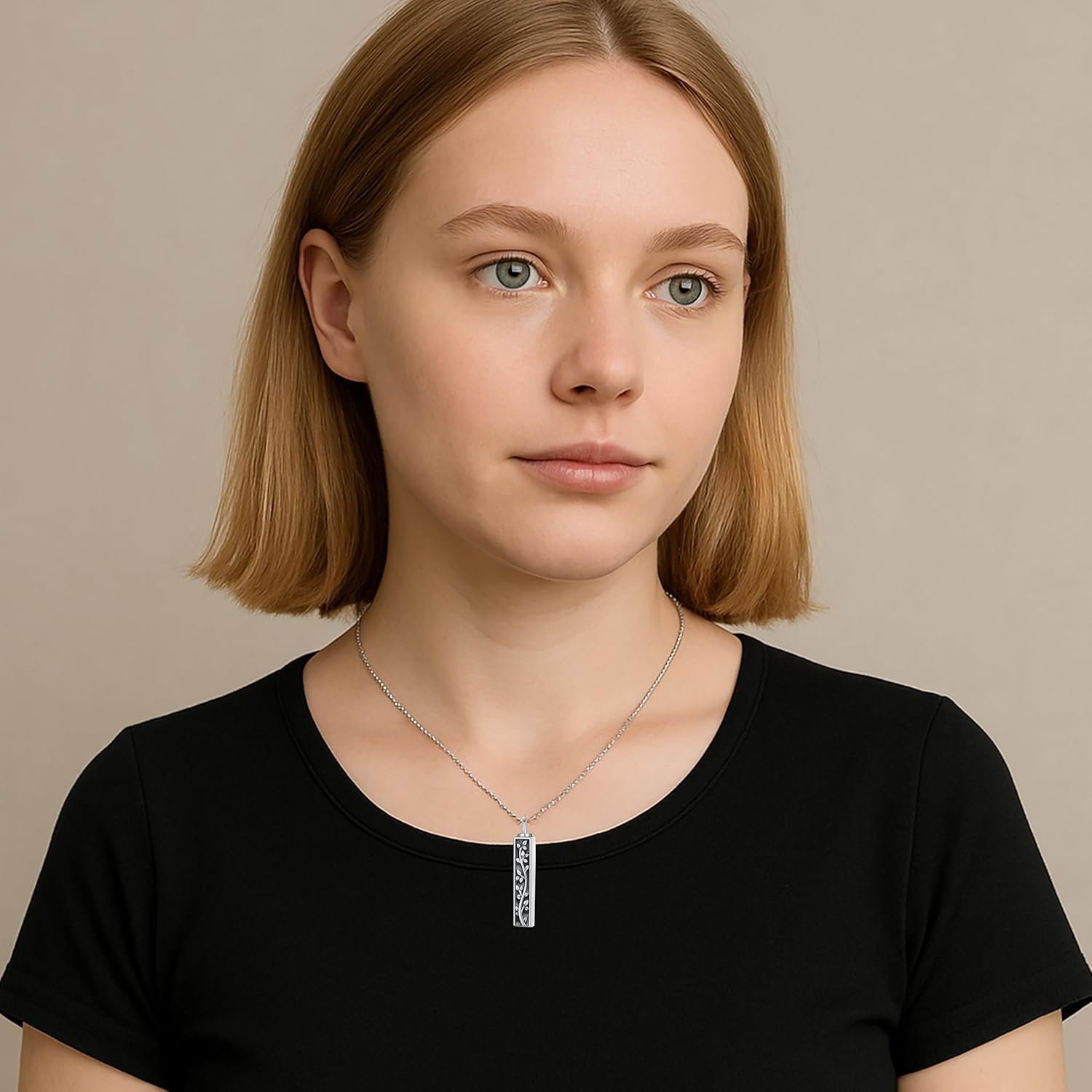 VERECICLYS925 Sterling Silver Ashes Cremation Pendant Necklace Urn for Ashes Sterling Silver Jewelry for Women V6 - Image 5