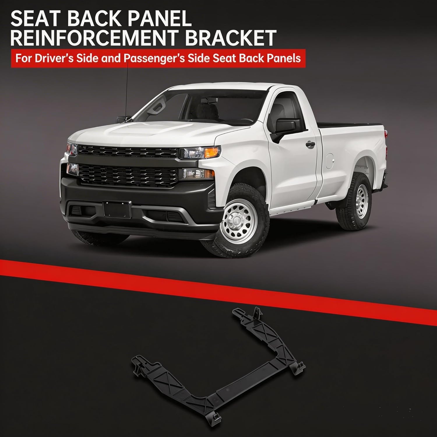 Seat Back Panel Reinforcement Bracket for 2014-2020 Chevrolet Silverado Sierra 1500 2500 3500 Suburban Tahoe Yukon Cadillac Escalade, Replace 927-900 GM Seat Repair Kit with Replacement Clips Included