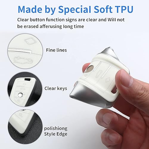 Miniatura 5 de Funda para llavero BMW, forma de hoja para BMW Series 1, 2, 5, 7, X1, X3, X5, X6