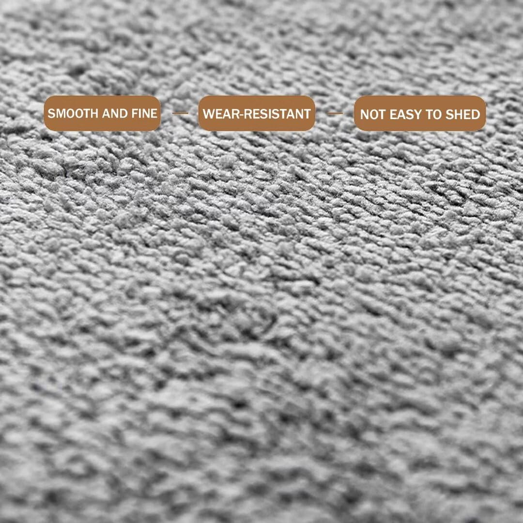 Alfombrilla de baño de microfibra suave, antideslizante, semicircular, lavable y antibacteriana, alfombra de ducha de felpa absorbente de agua para el hogar, perfecta para zonas de baño.