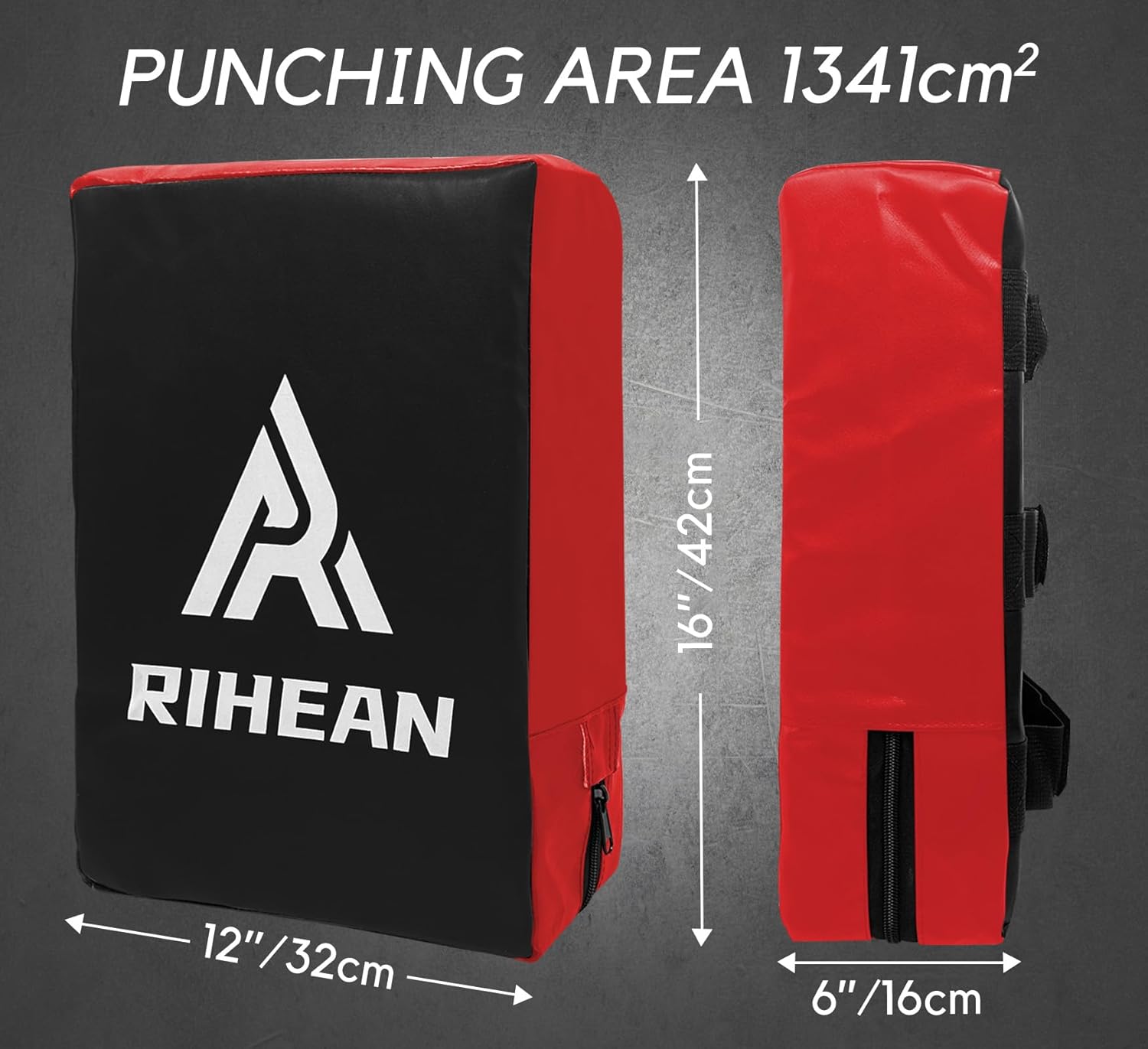 Martial Arts Kicking Shield Pad for Muay Thai, Taekwondo Football, Basketball, Hockey Training - Denser Foam, High-Density PU Leather Cover