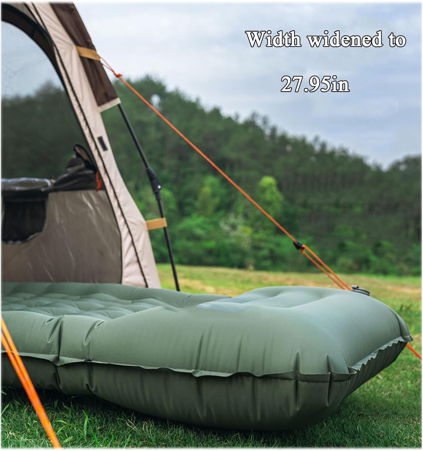 Self-Inflating Mattress, Outdoor Sleeping mat, Camping Tent Sleeping mat, Portable Double Mattress.(Green)