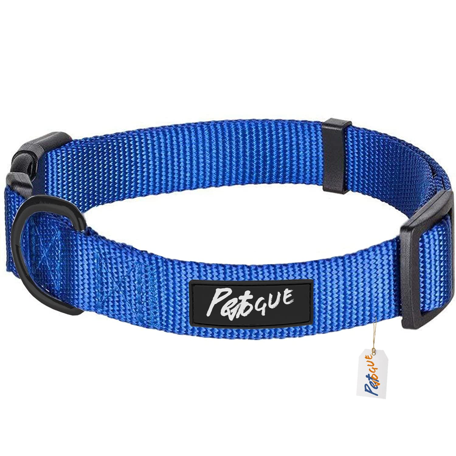 Dog Collar Blue Color Soft Buckle Comfortable Nylon Adjustable Pet Collars for Medium,Small Puppy Dogs (B09JLWZ92G) Amazon Price History, Amazon Price Tracker