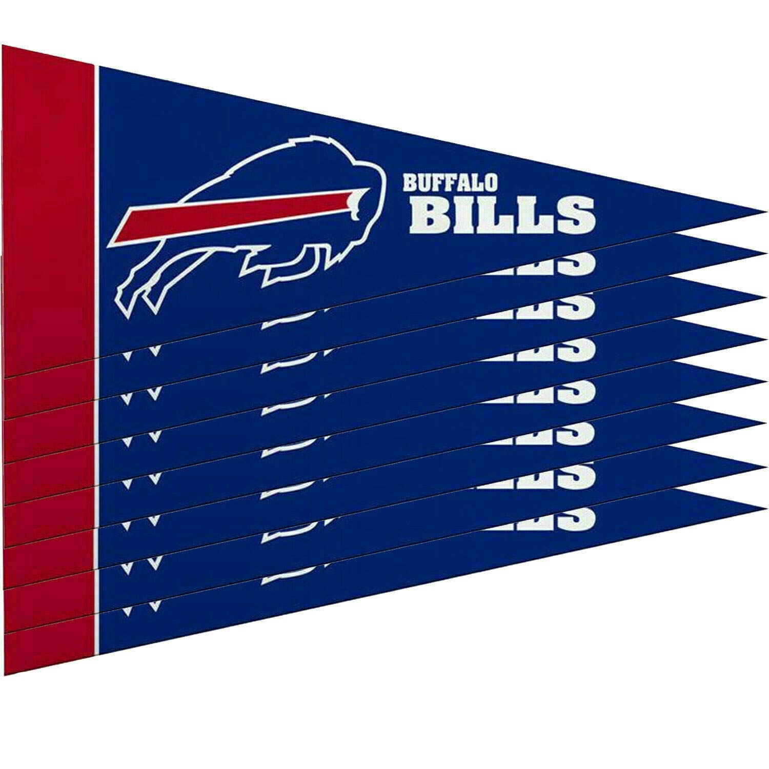 Mini fanions Buffalo Bills Rico lot de 8 accessoire de collection NFL feutre