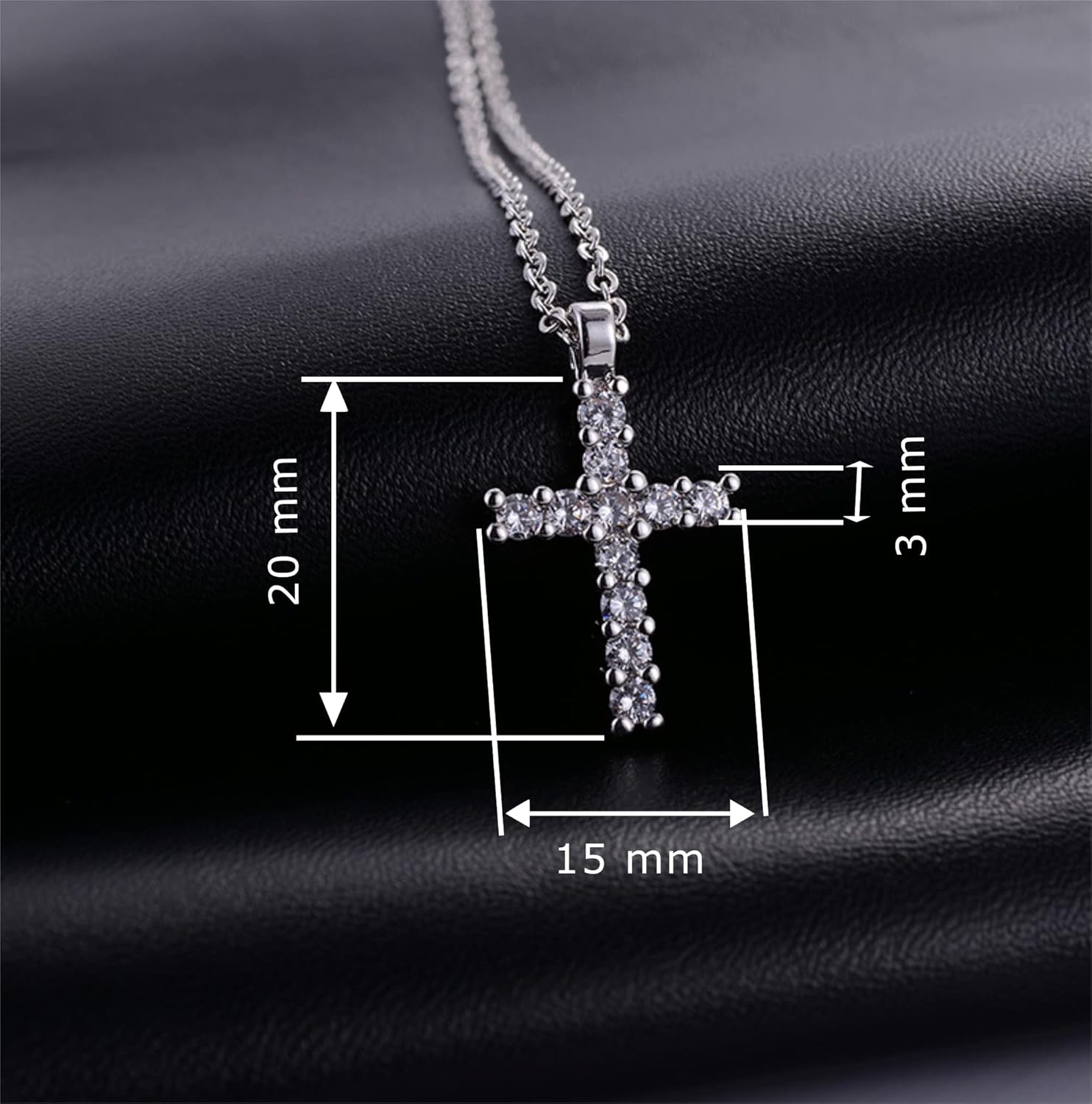 Cross Necklace For Girls – Cute Cross Pendant Necklace For Kids, Teen Daughter From Dad Or Mom