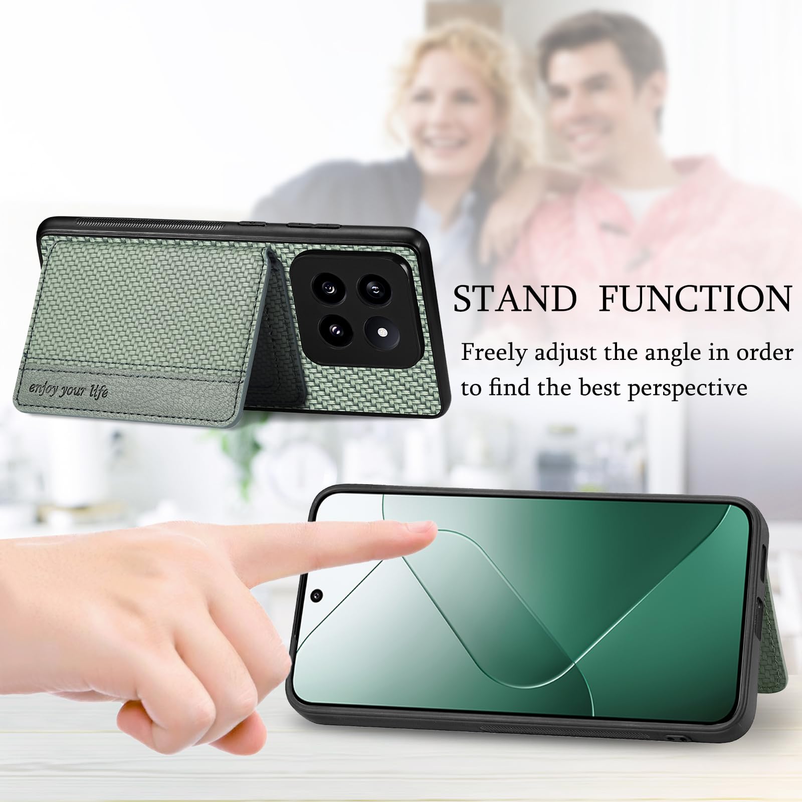 MOJIA Custodia per Honor Magic6 Lite 5G (Magic 6 Lite) / X9b, Ultra Sottile Morbido TPU Cover, Antiscivolo e Antiurto con Schermatura RFID Sacchetto di Carte. Marrone
