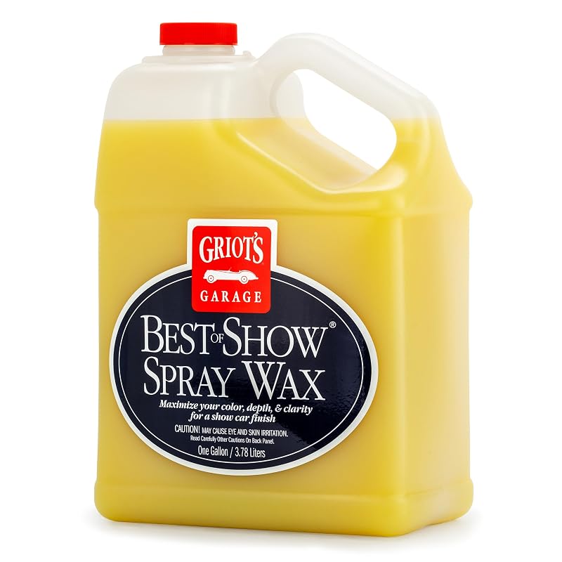 Cera Automotiva em Spray Griot's Garage Best of Show com Carnaúba e Polímeros, Compatível com PPF e Revestimentos Cerâmicos, 3,79 L, 10969