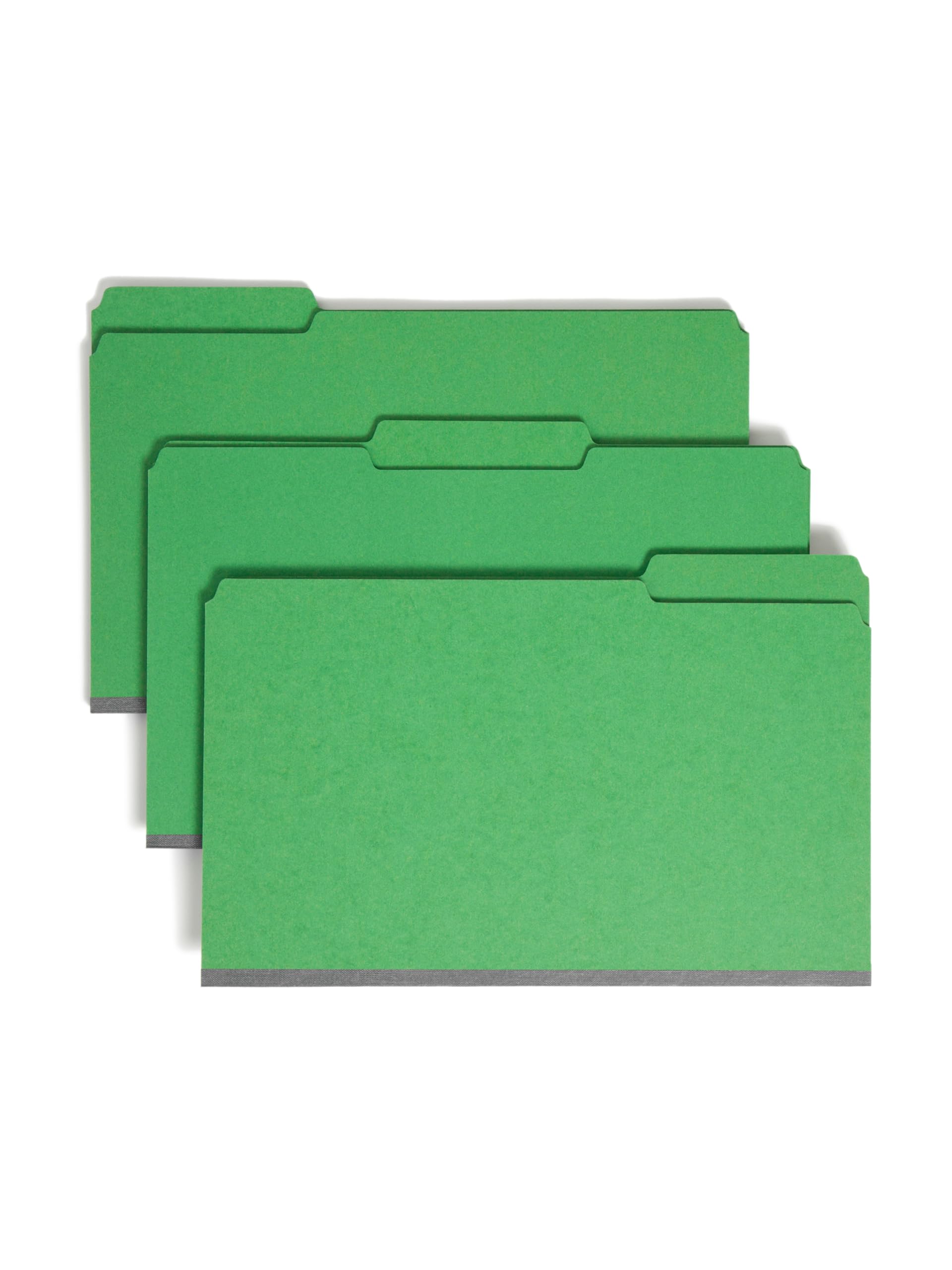 Smead Carpeta de archivos de cierre de cartón prensado con cierres SafeSHIELD, 2 cierres, pestaña de corte de 1/3, expansión de 2 pulgadas, tamaño legal, verde, 25 por caja (19938)