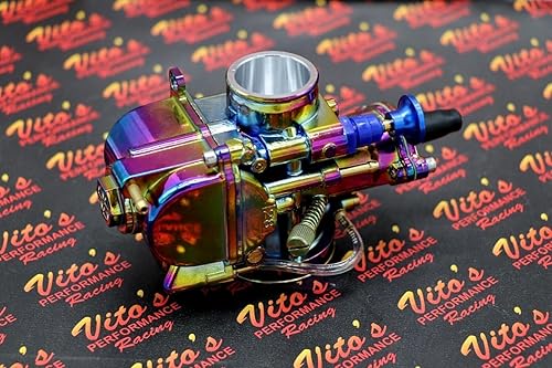 Miniatura 8 de 2 carburadores Yamaha Banshee de 1.102 in y 1.102 in más grandes de carbohidratos PWK + cable de pulgar de Vito