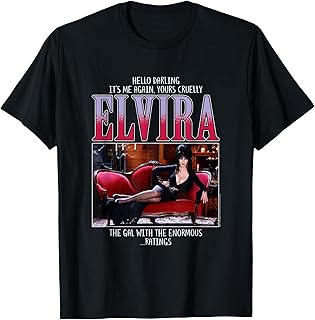 Elvira, Mistress of the Dark Enormous Ratings Horror TV Host T-Shirt