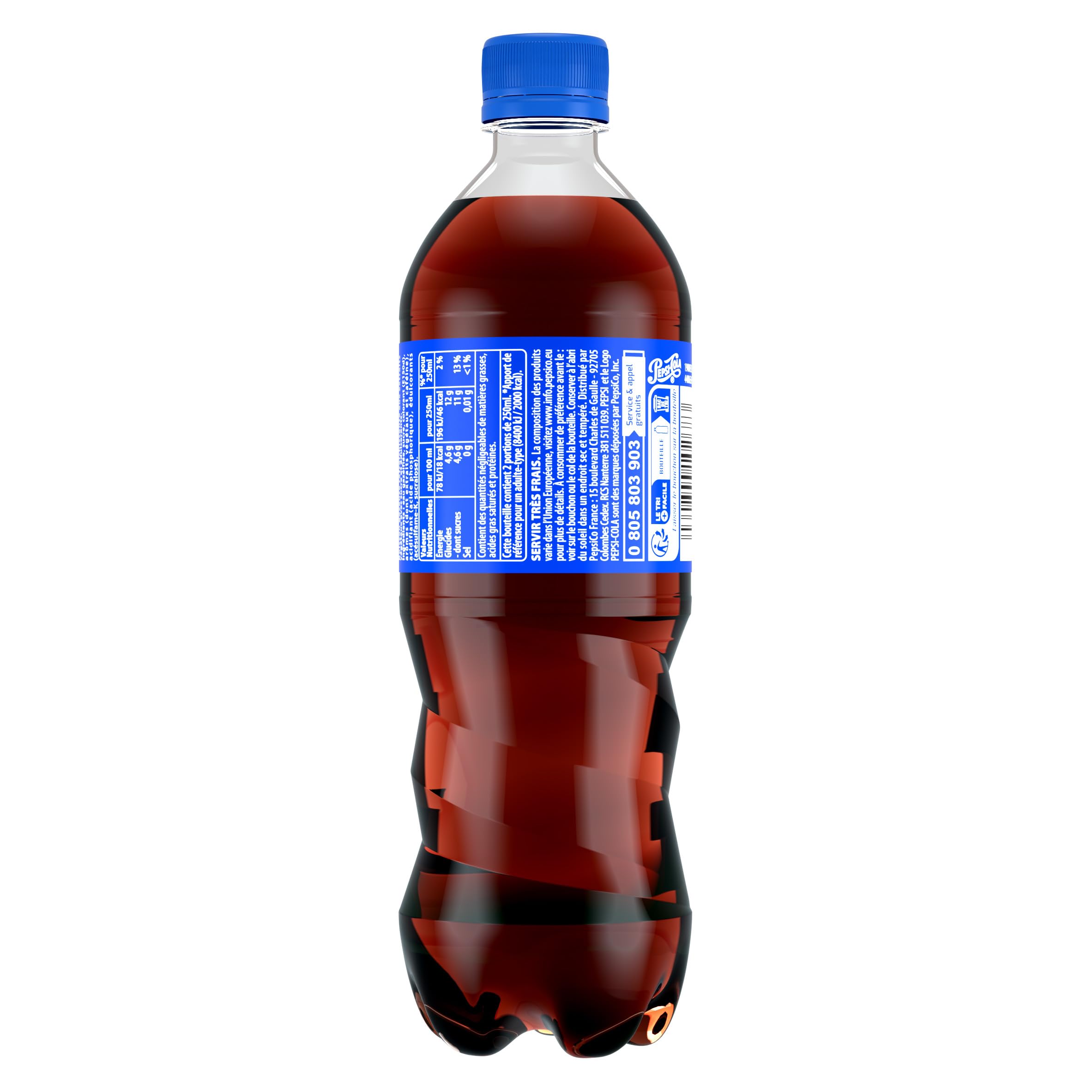 PEPSI Soda au Cola Classique - Lot de 12x50cl