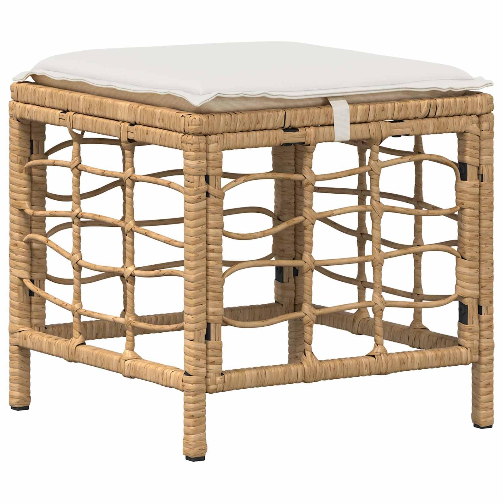 Juego de comedor de jardín con mesa regulable en altura (4 piezas) | Moderno juego de balcón de madera de acacia engrasada y polirratán para terraza y jardín, incluye cómodos cojines de asiento.