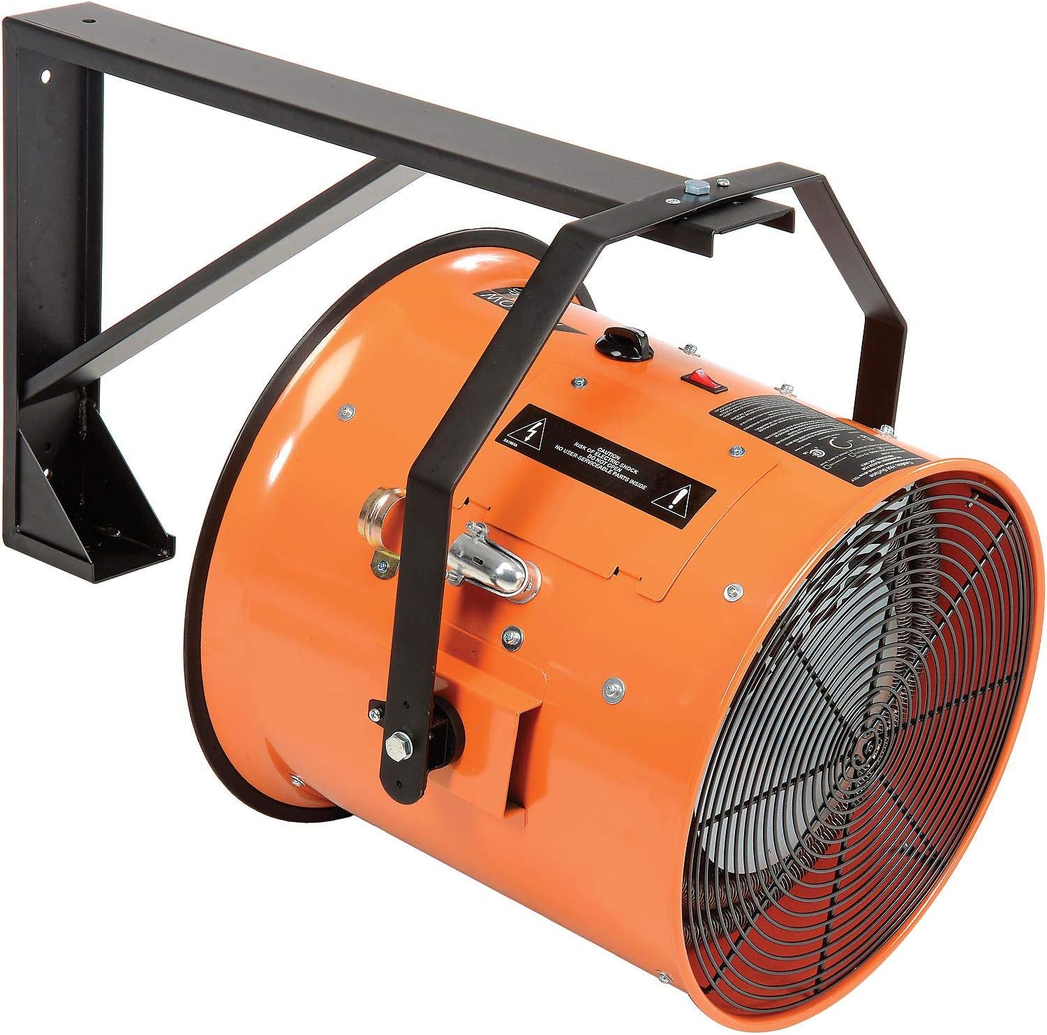 Global Industrial 51180 BTU Wall Mount Electric Salamander Heater with Adjustable Thermostat, 240V, 1 Phase, 15000 Watt, For Factories, Warehouses, Garages & More