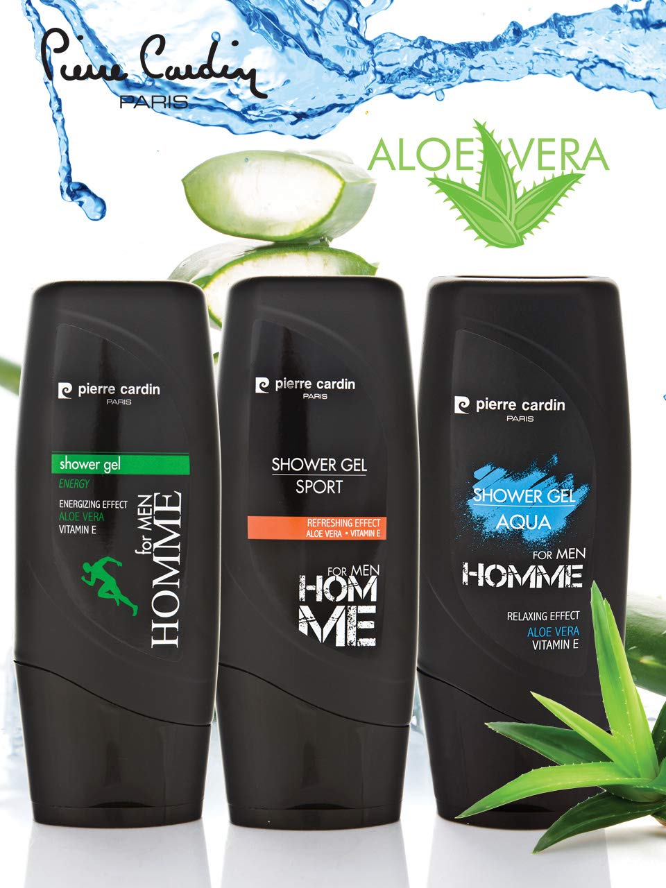 Natural Moisturizing Shower Gel Body Wash for Men (Sport Aloa Vera, 10.15 oz / 300 ml)
