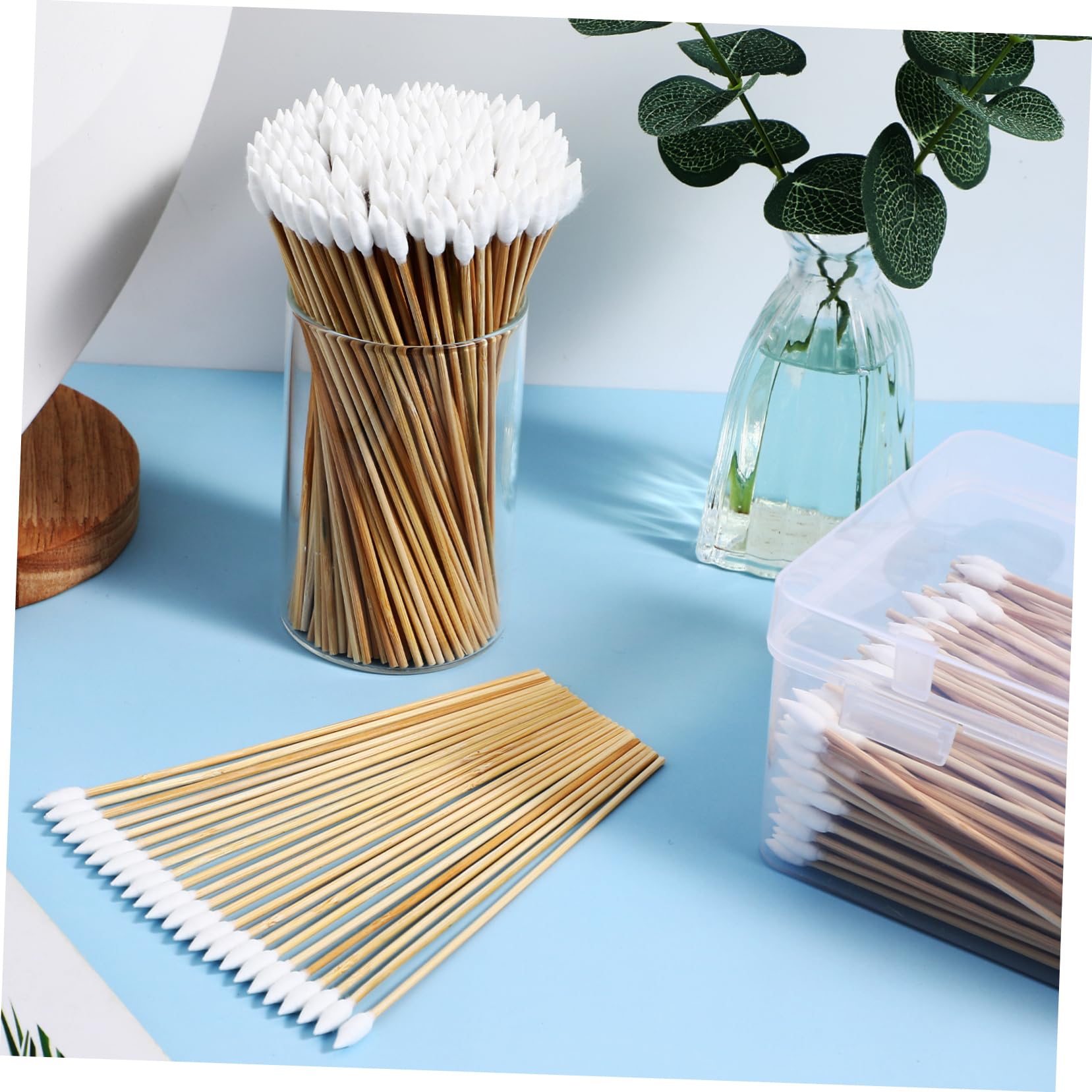FRCOLOR 1500piezas Bastoncillos De Algodón De Punta Precisa Para Limpieza De Oídos y Maquillaje Hisopos De Algodón Ecológicos Para Uso Diario y Cuidado Personal