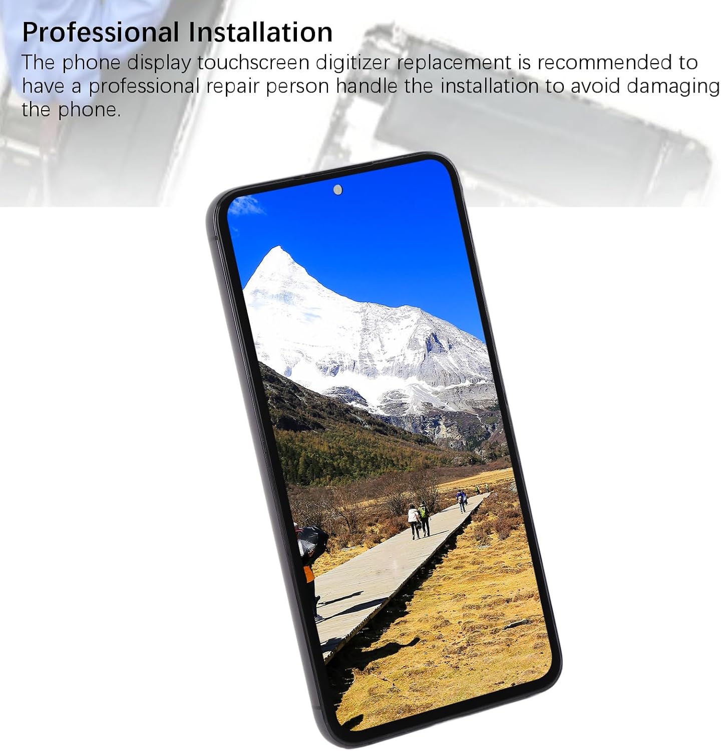 for S23 Plus 6.6 Inch In Cell LCD Display Screen, Touch Screen Digitizer Assembly with Frame and Repair Tools, for Phone Display Touch Digitizer Assembly