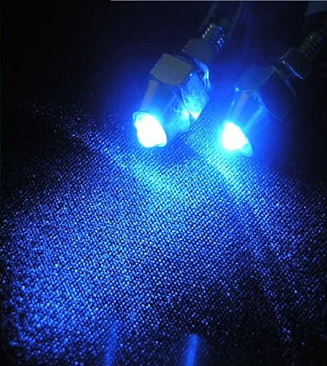 Amazon Ledピンポイントランプ 2ヶ入 ナンバーボルトに12v 24v ブルー青 ブレーキ テールランプ 車 バイク