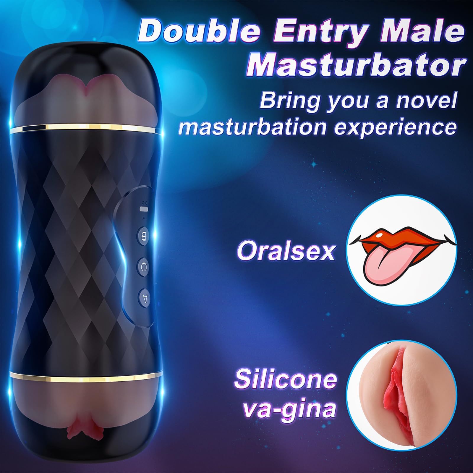 Masturbatore maschile Masturbtore con 10 vibrazione Sex toysper per uomini 2 IN 1Giocattoli Sessuali Giochi Erotitici Sexy per uomo Massaggiatore uomo sesso automatico