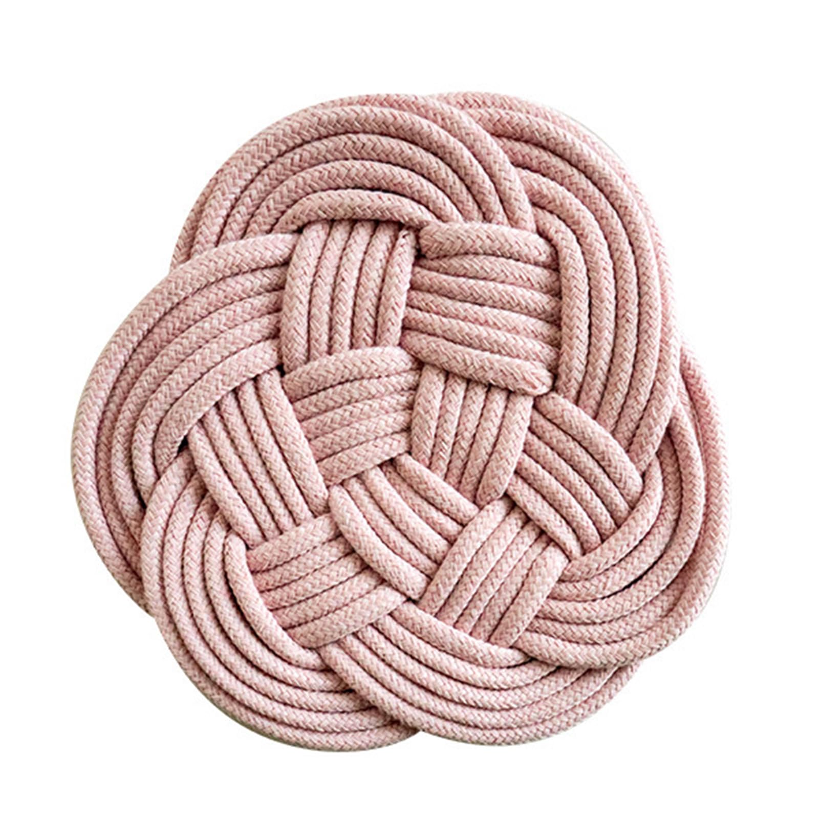 Yhplxyuus Rope Heat Insulation Dinner Mat Cotton Rope Placemats Drink Mat Hand-knitted Placemats Kitchen Use