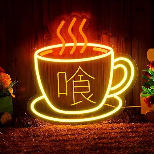 Tokyo Coffee Ghoul Neon Sign - 13x13 Inches, Japanese Anime