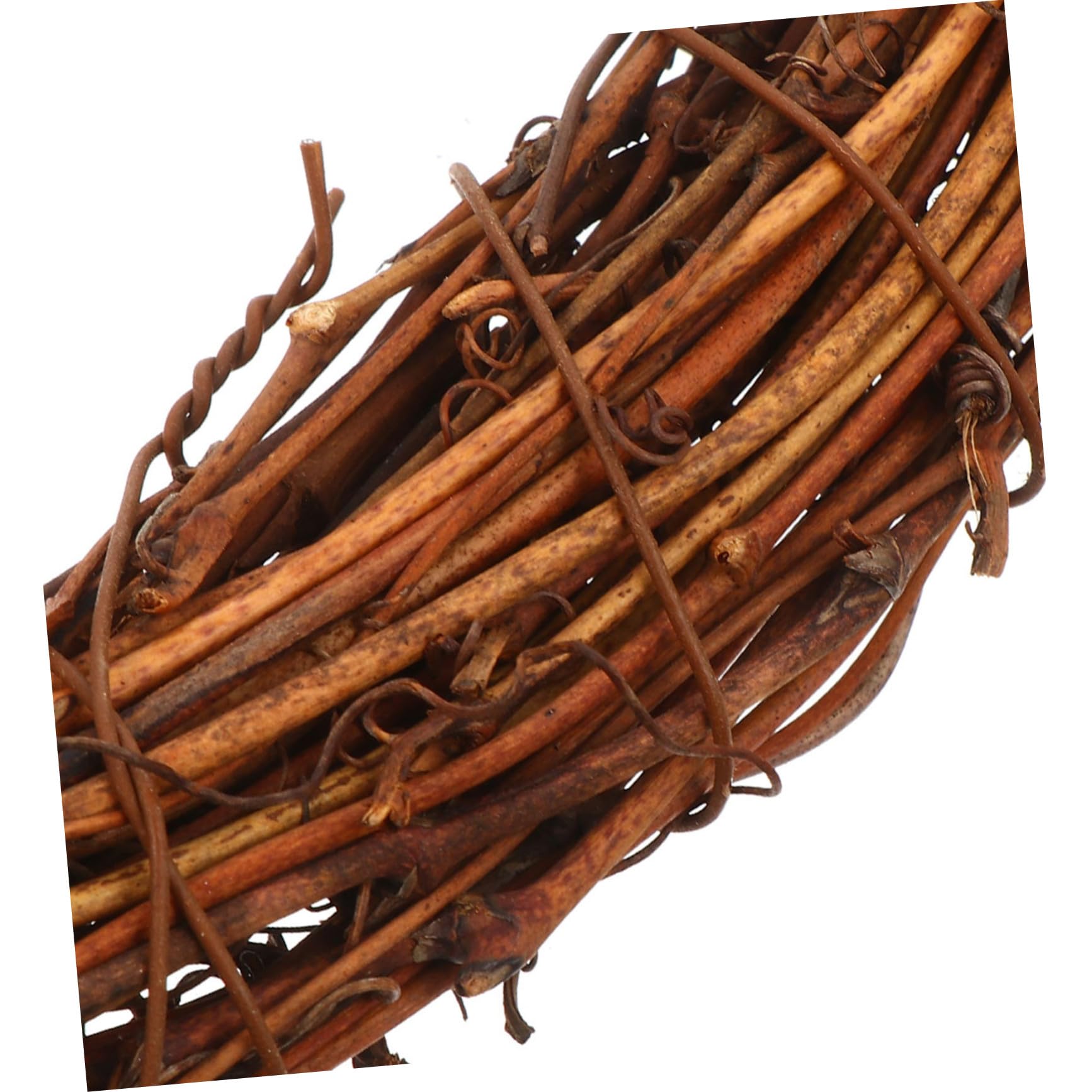 Generic 8 Sztuk Pierścień Circle Rama w wieniec kwiatowych Brown