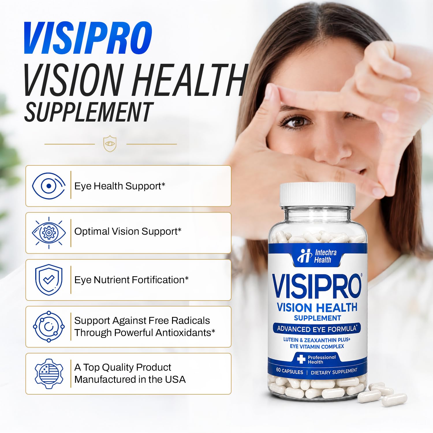 Intechra Health VisiPro Eye Vitamins, Lutein and Zeaxanthin Supplements — Amazon image 5