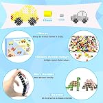 10MM Fuse Beads Kit for Kids - Mixed Colors Fuse Bead Craft Set with Pegboard, Ironing Papers and Accessories, XL Iron Beads for Craft, DIY Arts and Crafts Toys for Kids Gifts for Girls Boys Age 5+