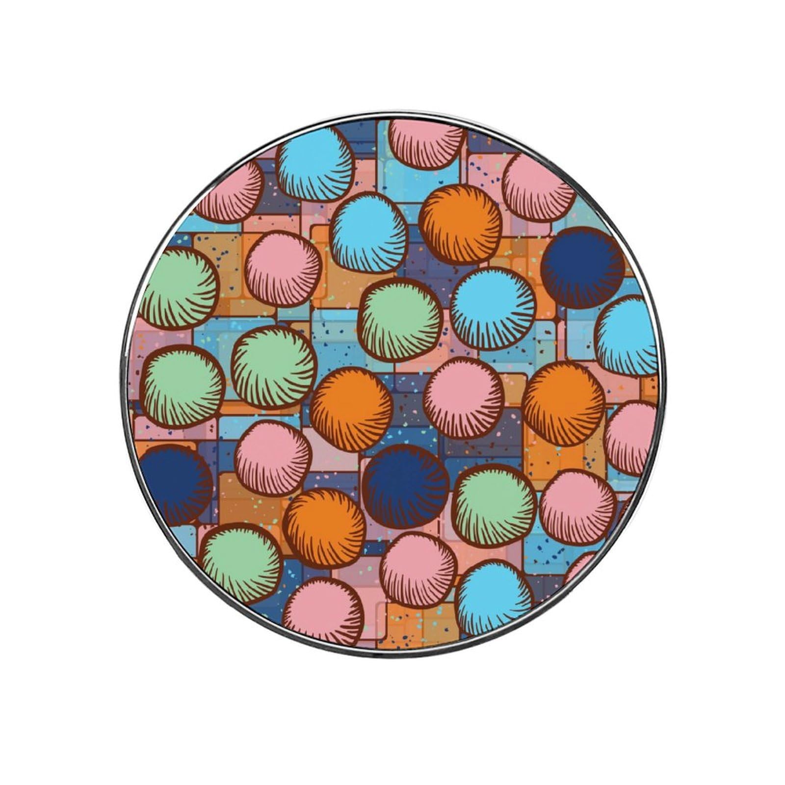 Color Circles Alloy Fridge Magnet For Office Cabinet Refrigerator Whiteboard Photo