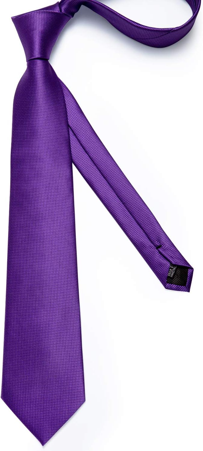 Set corbata y pañuelo lisa para hombre miniatura 5