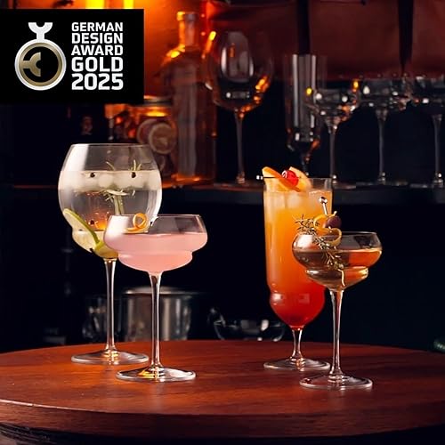 Miniatura 6 de Luigi Bormioli Backdoor '20s - Vasos de cóctel Great Gatsby de 10 onzas, juego de 4