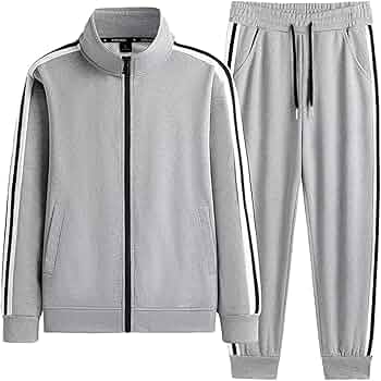 Survêtement Homme 2 Pièces - Veste Baseball + Pantalon - Coupe Ample, Chaud Pour Automne-hiver - Sport Et Loisirs