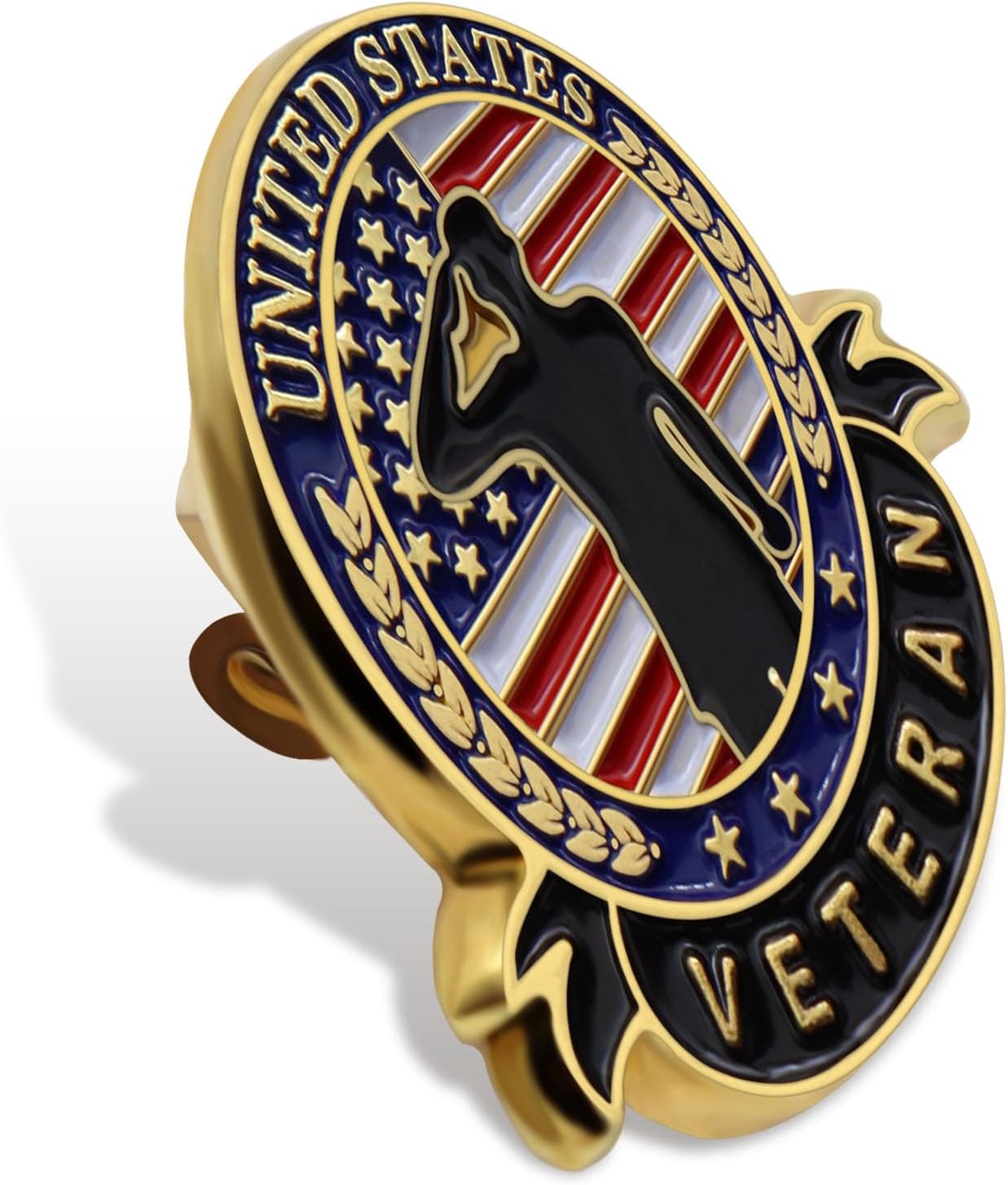 50 Pcs US Veteran Day Pins– Patriotic American Flag Veterans Day Eagle Lapel pin Badge