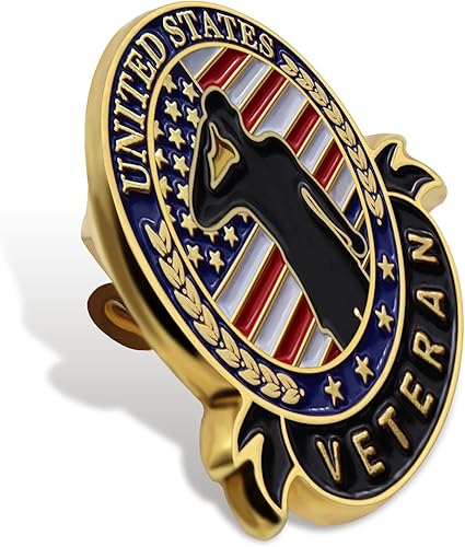 Miniatura 2 de 102050100 pines de veterano de Estados Unidos Bandera patriótica estadounidense para el Día de los Veteranos, Broche para el Día de los Caídos,