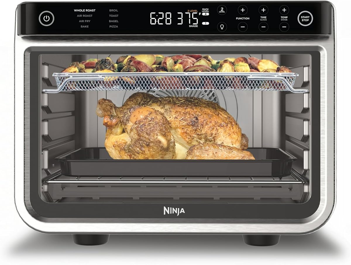 Ninja-DT200-Foodi-8-in-1-XL Pro Air Fry Oven Large Countertop Convection Oven (Renewed)