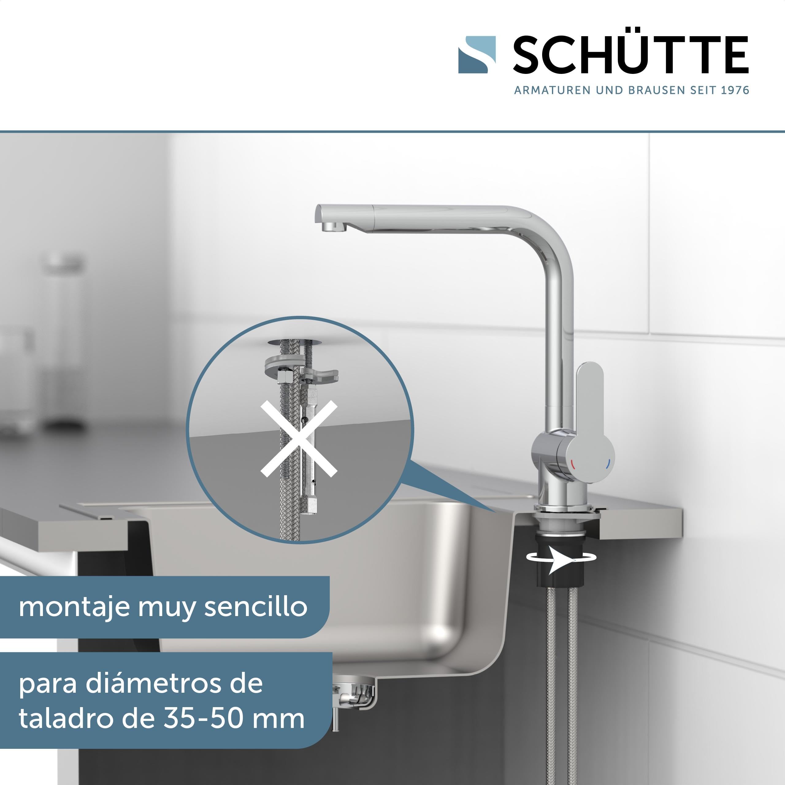 Schütte 79816 Robinetterie d'évier Rio, Cromo