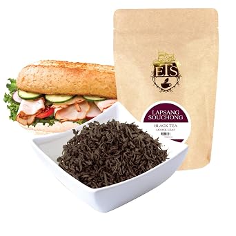 English Tea Store Lapsang Souchong Smoked Black Tea, Loose Leaf, 16 Oz | From Chinas Wuyi Mountains, Traditionally and Artisanally Smoke-dried Over Pinewood Fires, Bold, Unique Flavor, Rich Aroma