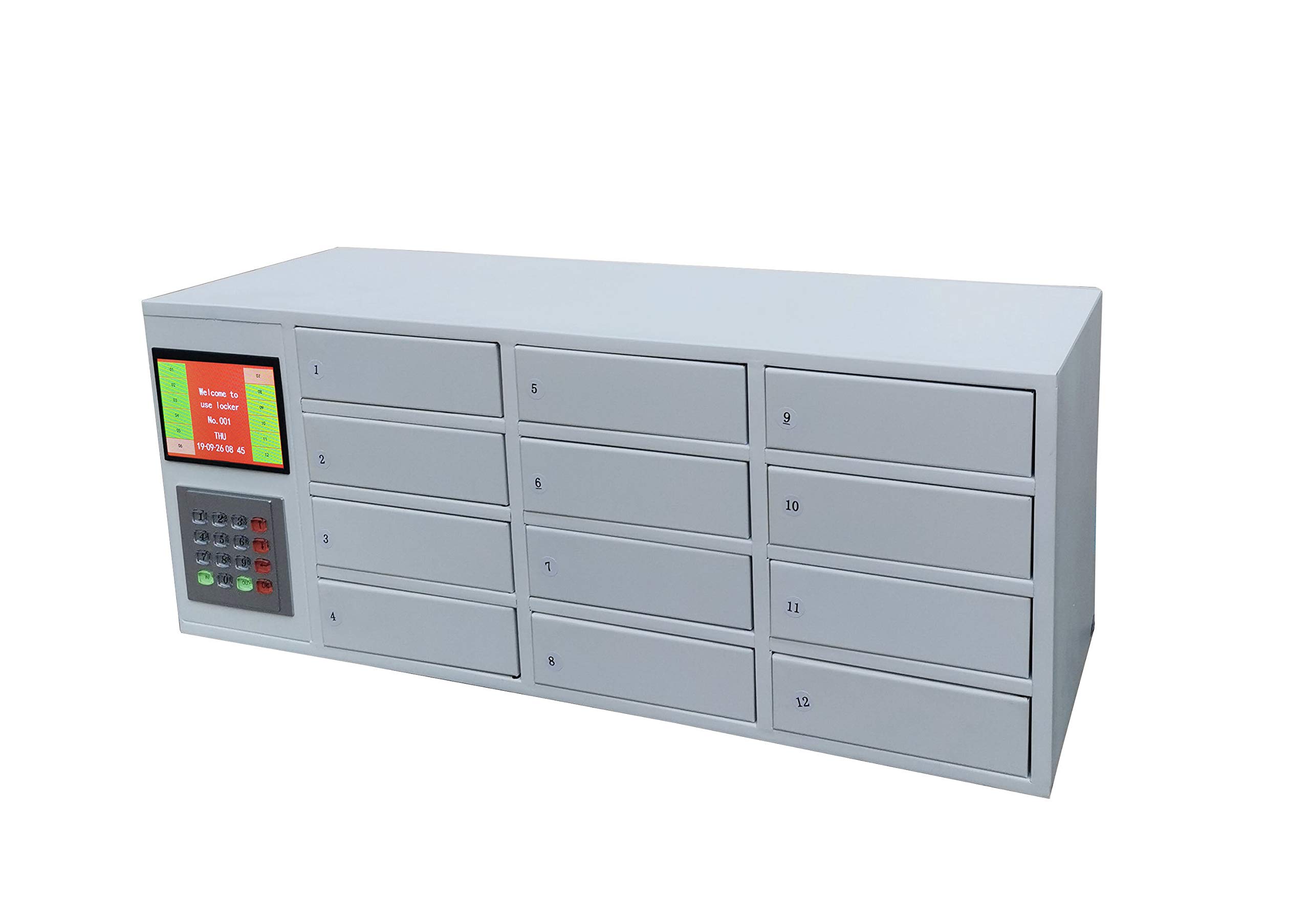 FixtureDisplays® Cellphone Locker Keyless Access Computer Controlled Public Private Smartphone Storage Locker 15260-NPF