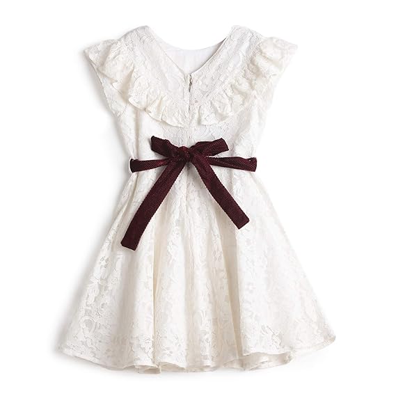 Under Fourteen Only Dress for Girls, Regular Fit and Flare Frock for Baby Girls