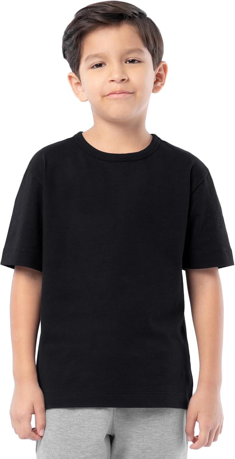 Fruit of the Loom Boys Short Sleeve Cotton Crewneck T-Shirts, 3 Pack