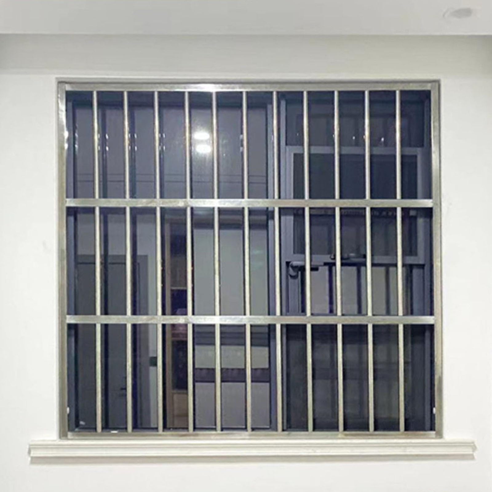Reja Antirrobo para Ventana, Barandilla de Acero Inoxidable, Rejas para Ventanas Exteriores, Rejas de Seguridad Antirrobo para Sótano, Balcón, Cobertizo