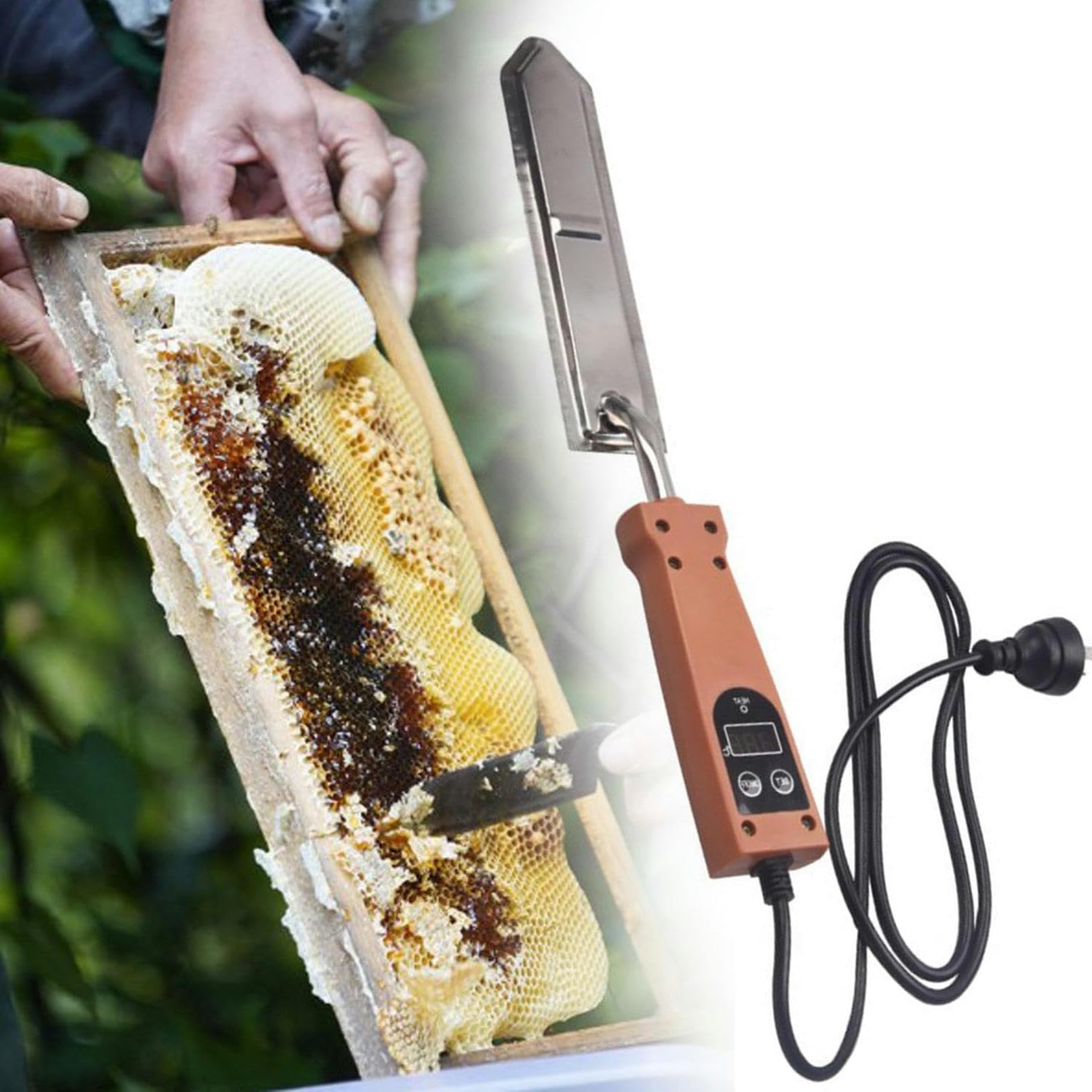 Elektrische Heizung Schaben, Honigschleuder Entdeckeln, Hot Bee Cutter Ausrüstung, mit LCD-Display Digitale Temperaturregelungsfunktion