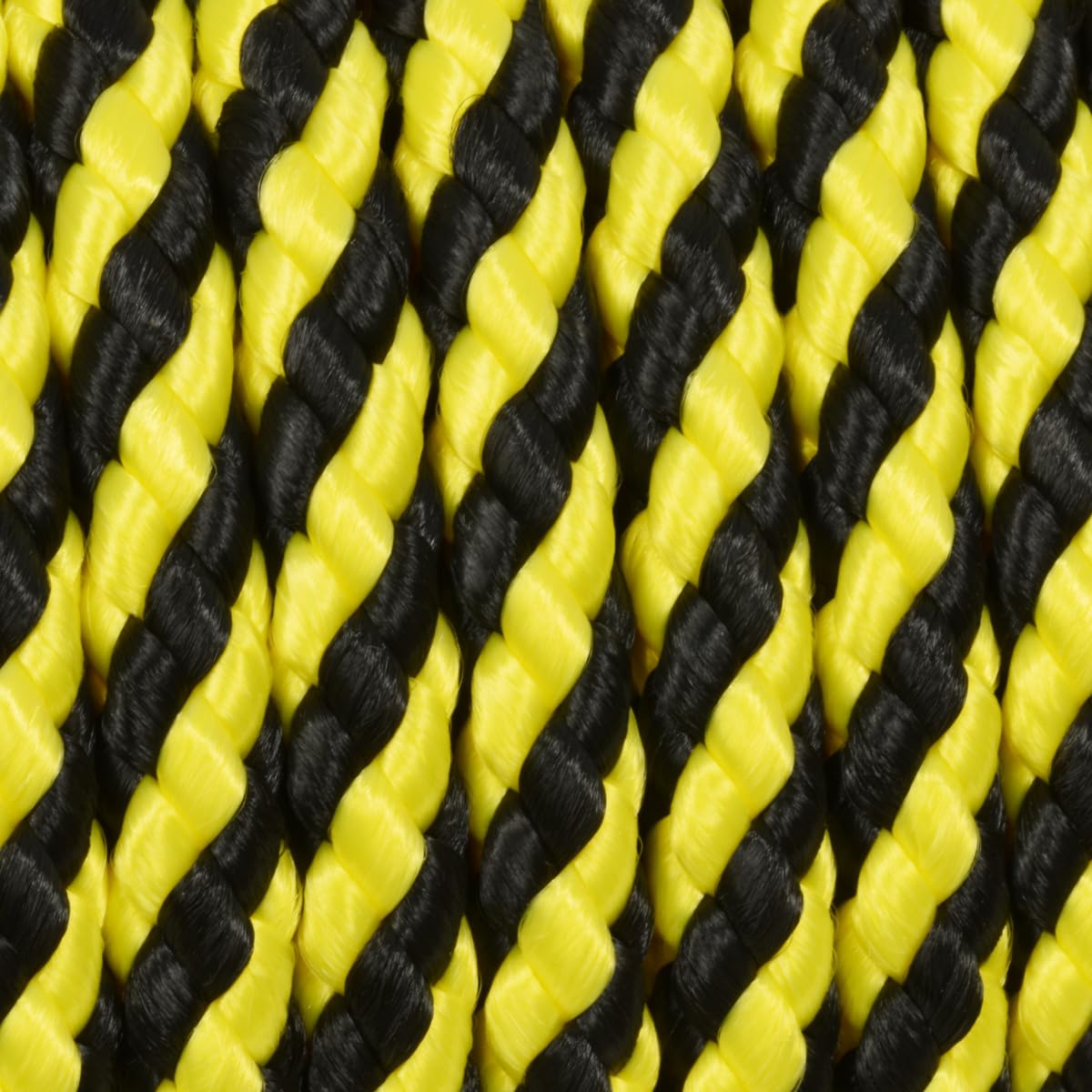 Corderie Italiane, 006024675, Treccia segnaletica giallo/nera 10 mm - 100 mt