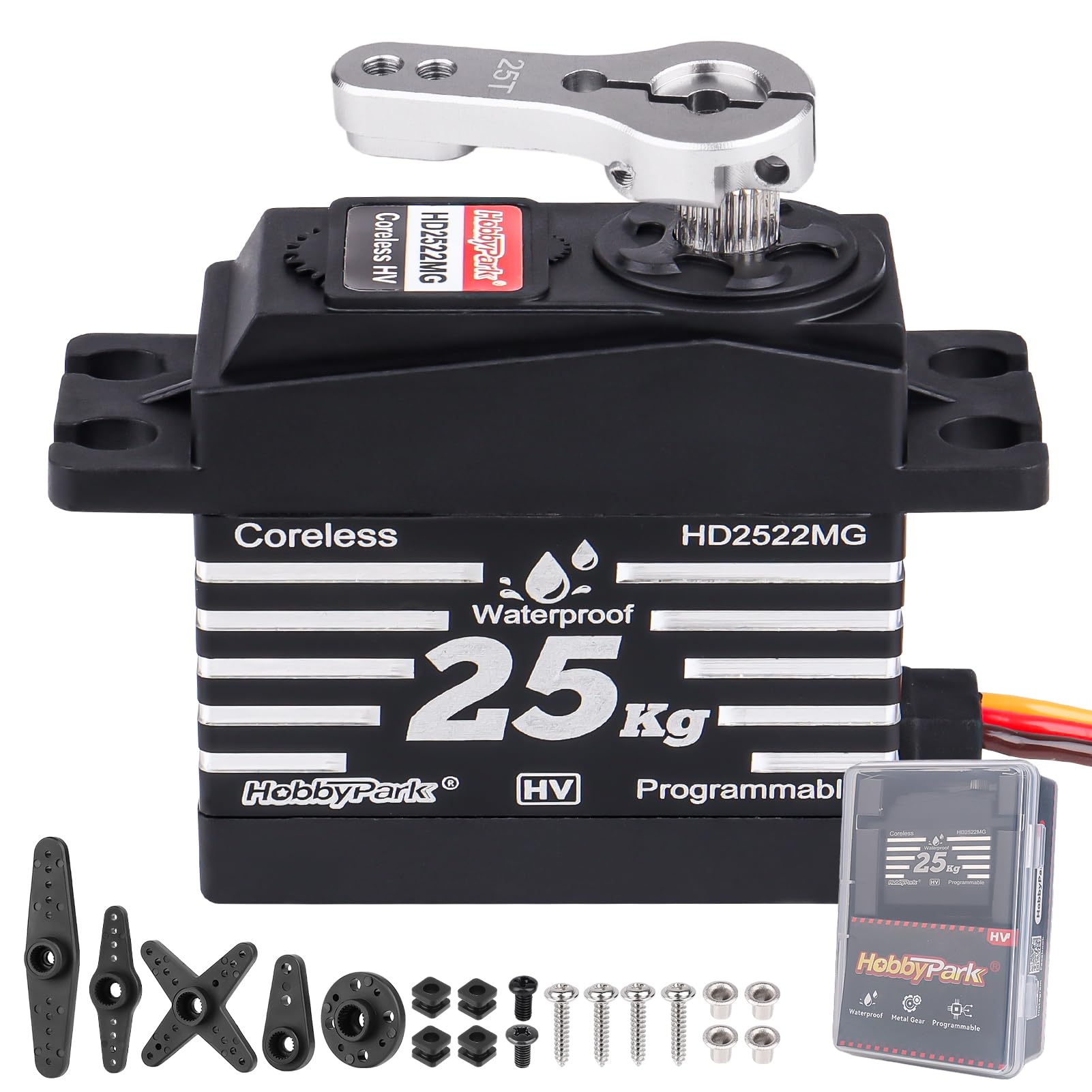 Amazon.com: HobbyPark Waterproof RC Servo 25KG High Torque Metal