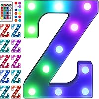 Vista 253 de Foaky LED Letter Lights Sign Marquee Light Up Letters Sign for Night Light Wedding/Birthday Party Battery Powered Christmas Lamp Home Bar